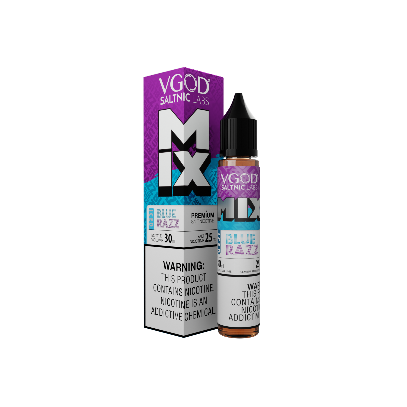 VGOD Salt Nic Labs Iced Mix Blue Razz