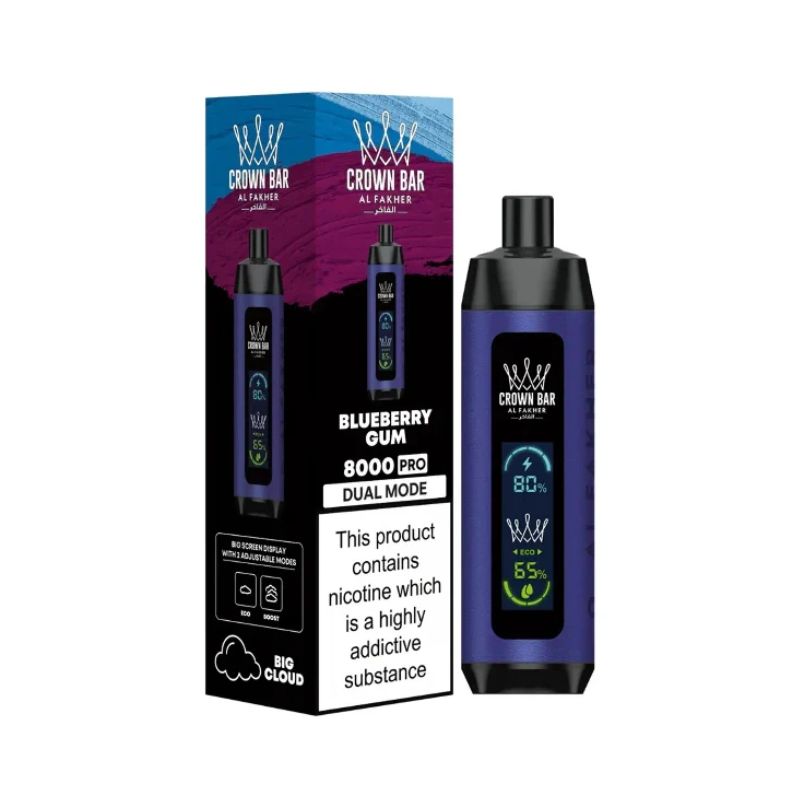 Al Fakher Crown Bar Pro 8000 Puff 0.5% Disposable Vape Al Fakher Crown Bar Pro 8000 Puff 0.5% Disposable Vape