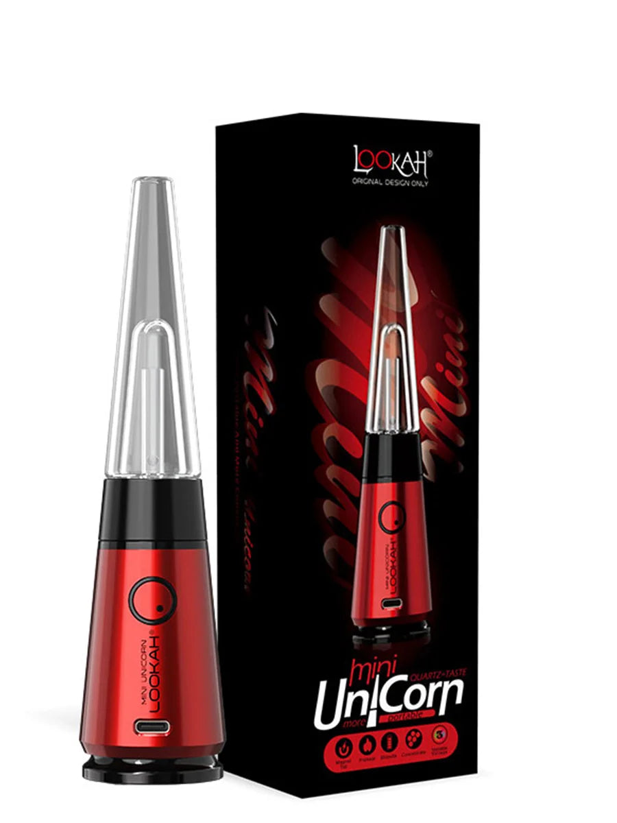Lookah Mini Unicorn Concentrate Vaporizer Red