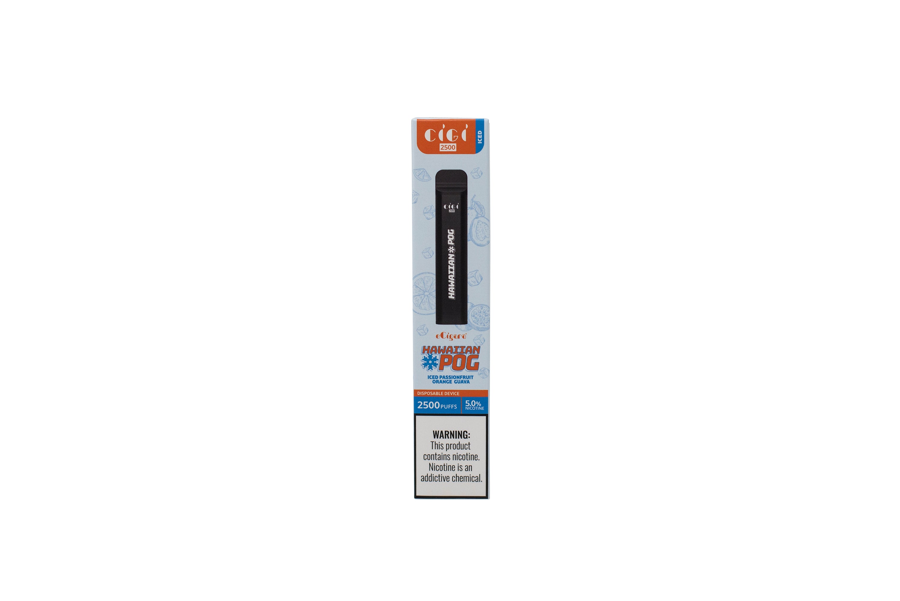 Cigi Ecigara Hawaiian Pog Ice 2500 Puff Disposable Device