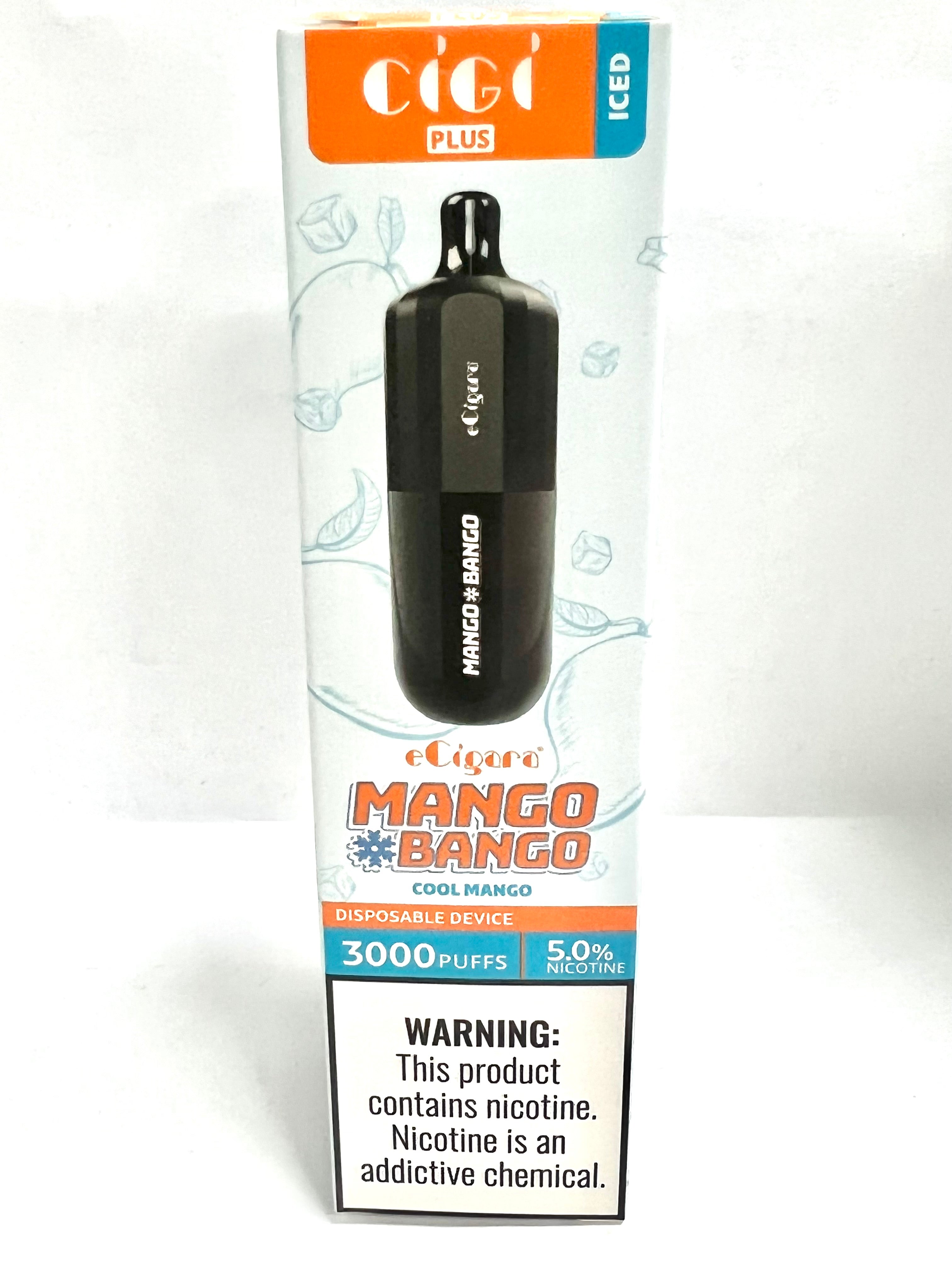 Cigi Plus 3000 Puff Disposable Device, Mango Bango