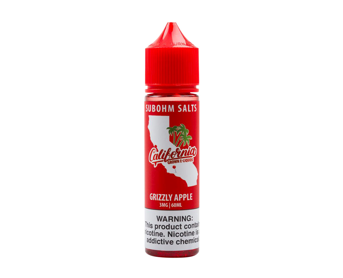 California Grown E-liquids Grizzly Apple