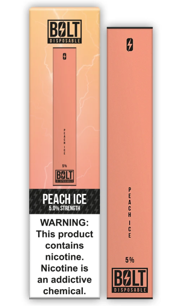 Bolt Disposable Pod System Peach Ice