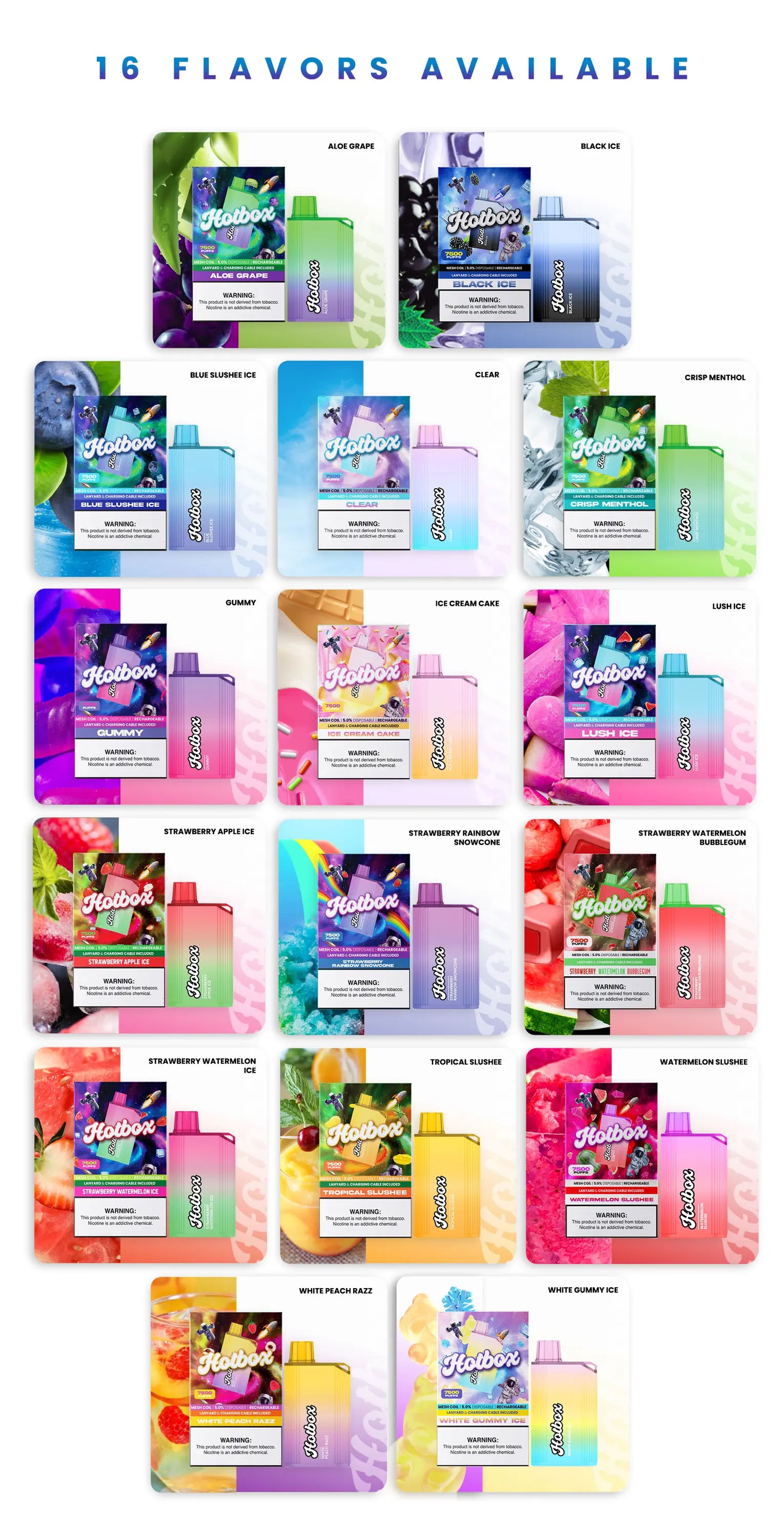 The Puff Brands Hotbox 7500 Puff Disposable Device