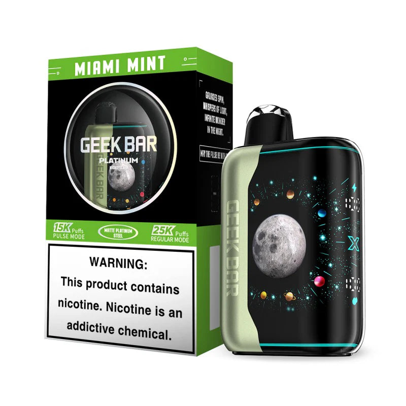 Cool Mint Pulse Geek Bar Geek Bar Pulse X Platinum Edition 25k Puff Disposable Vape Cool Mint Pulse Geek Bar Geek Bar Pulse X Platinum Edition 25k Puff Disposable Vape