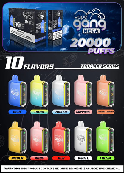 Vapes With Flavor Vape Gang MEGA 20,000 Puffs Disposable Vape Adjust My Flavor: The Ultimate Personalized Vapes With Flavor Vape Gang MEGA 20,000 Puffs Disposable Vape Adjust My Flavor: The Ultimate Personalized