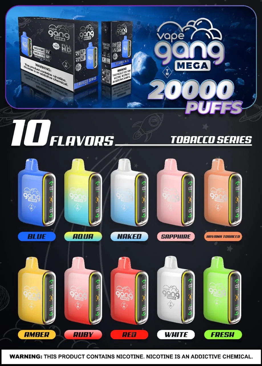 Vape Gang MEGA 20,000 Puffs Disposable Vape Vape Gang MEGA 20,000 Puffs Disposable Vape