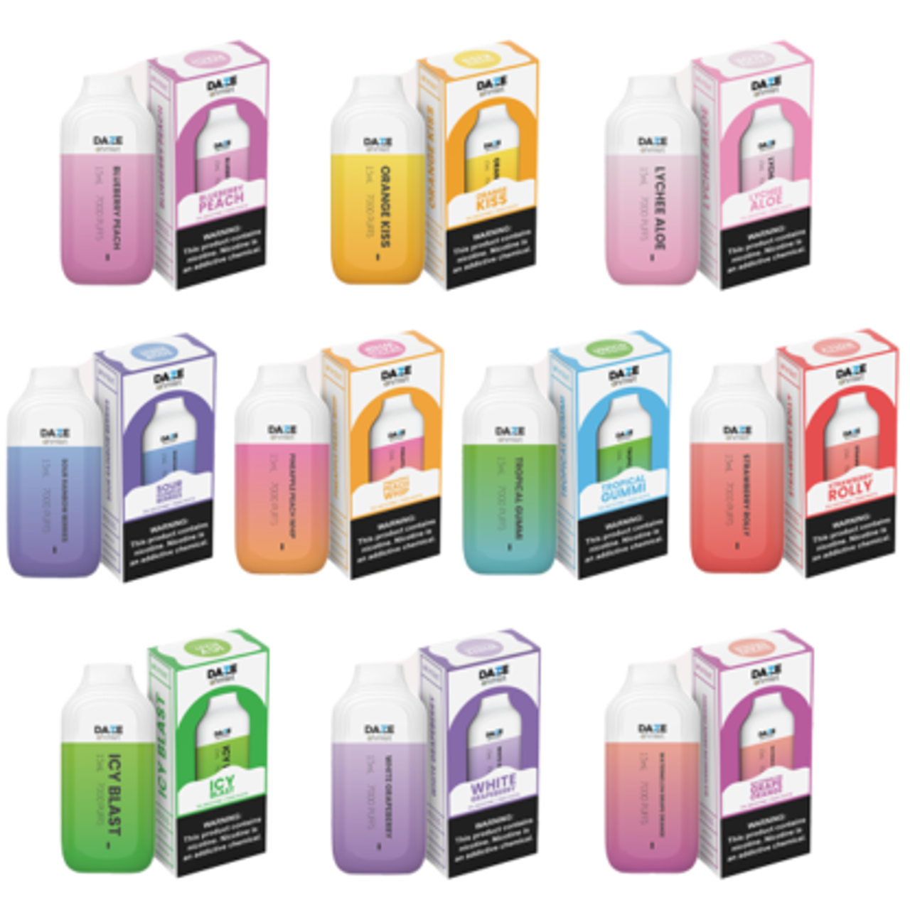 7 DAZE OHMLET 7000 PUFF DISPOSABLE VAPE