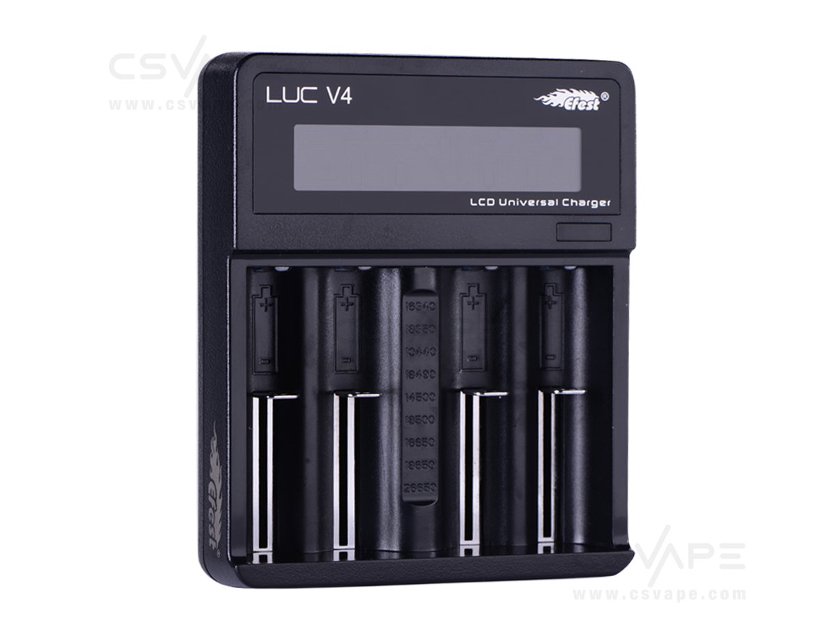Efest LUC V4 LCD & USB 4 Slots Charger
