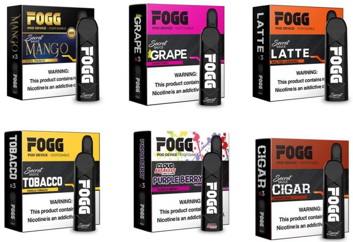Fogg Disposable Pod System, 3pk