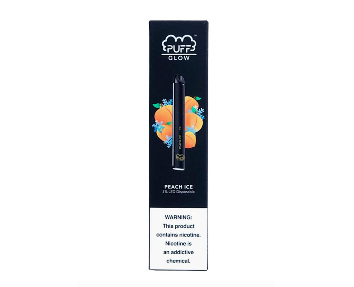 PUFF BAR GLOW PEACH ICE DISPOSABLE POD SYSTEM