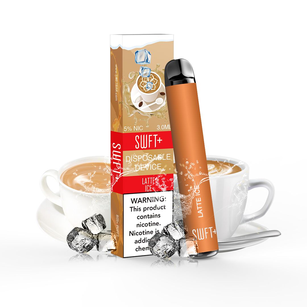 SWFT Plus + Bar 5% Disposable Device, Latte Ice