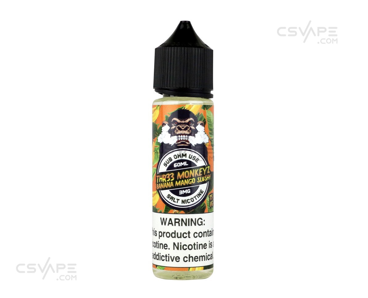 Thr33 Monkeyz sub ohm salts Banana Mango Slushy