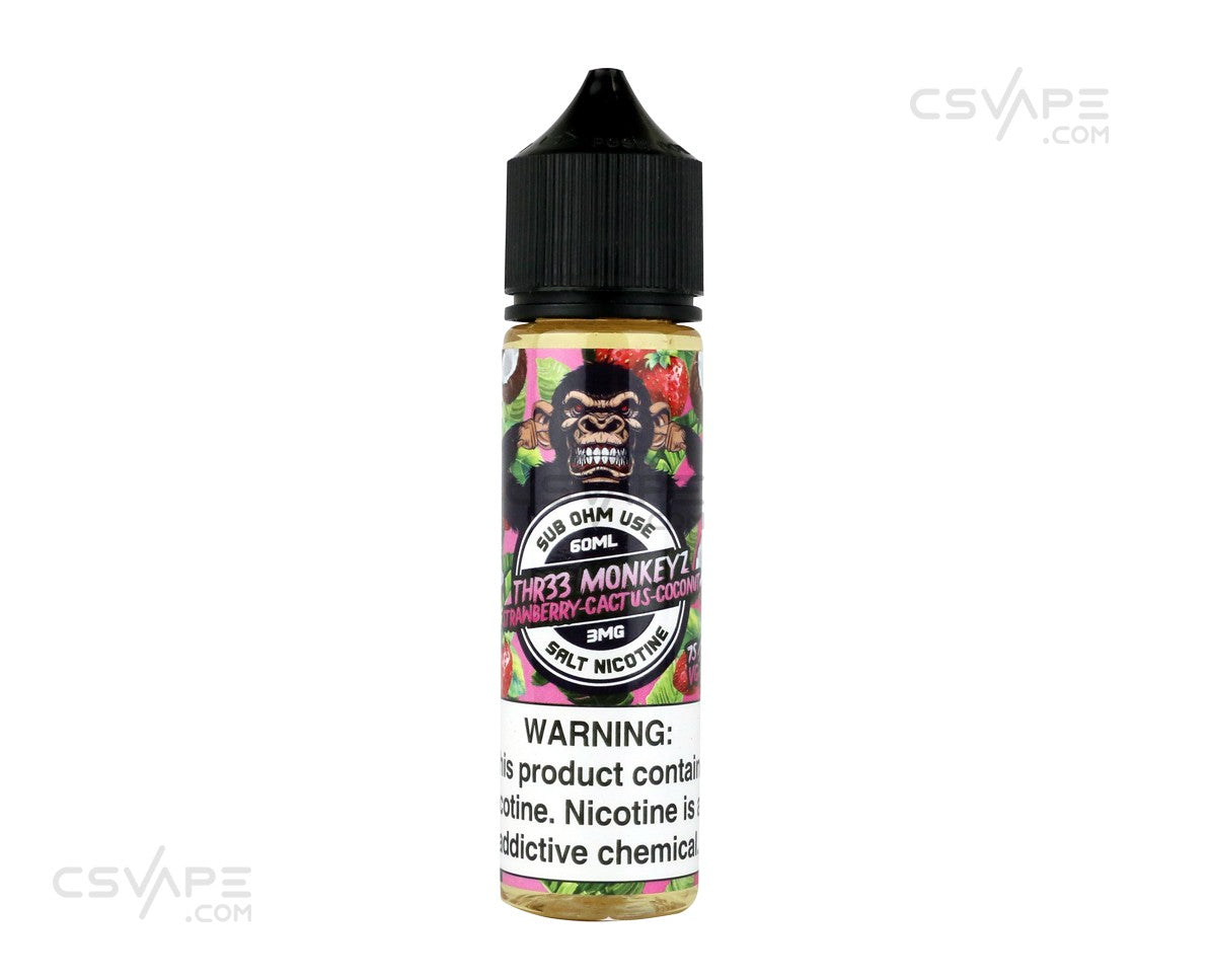 Thr33 Monkeyz sub ohm salts Strawberry Cactus Coconut